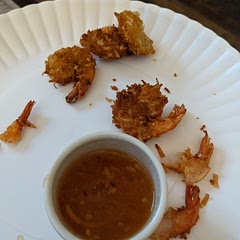 so. freaking.good!!! probably best as an app though.  we used unsweetened coconut and orange marmalade.  delish!!