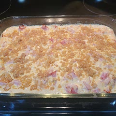 Came out great, good flavor. next time I want to try with bacon added in to the ham and chicken mix.