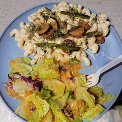 It was pretty good! I paired mine with a side salad, and substituted with sliced chicken sausage instead. I love any meal where peppers and sausage are involved, so I just knew that I had to try this recipe.