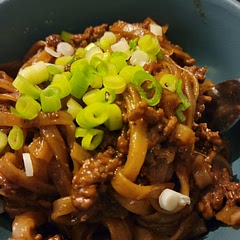 super tasty did it in rice noodles.  added extra ginger to pump the spice levels.. awesome
