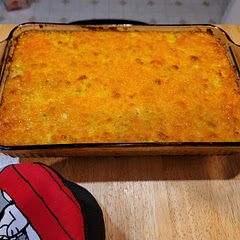 Tastes good, definitely not Cracker Barrel though lol. 

If I make this again I would go with the frozen "shredded" potatoes, I bought the square cut by mistake. 

I used 1/2 cup more cheese than the recipe called for, we like things extra cheesy in this house, and added some parsley. It was better the second day. We portion it out and heat up in the mornings. Great for on the go or meal prep.