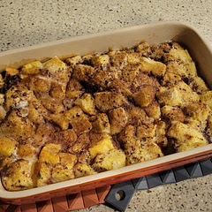 added dark rum to butter / brown sugar