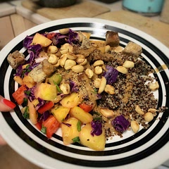 Cooked it for a friend. Replaced honey with maple syrup to make it vegan. We both loved it!