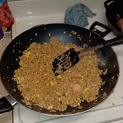this was amazing. instead of frozen carrots and peas I used a can of Sun Luck stir fry veggies.  no complaints at all from a picky family.