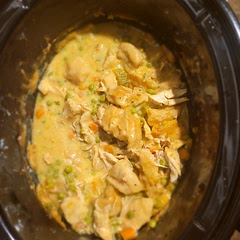 I definitely read all the reviews. I put the celery and carrots in first along with the chicken.