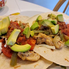 We only used green pepper and dark meat chicken (to satisfy different food allergies and preferences) but it was still very good!