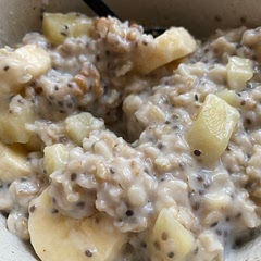 Oh I do almost the same thing for the breakfast! But I add simple oats instead of granola, and then in the morning I boil everything for 5 mins to serve it hot