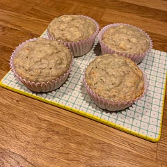 Baked sugar free for toddler, easy snack with leftover bananas