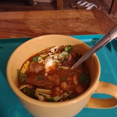 This was my first pazole stew. It turned out delicious. I cut the recipe in half because it is just me and my husband and I added about 1 1/2 tsp Better Than Bouillon chicken flavor. It will definitely be a good winter recipe