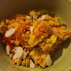 A little vague on the instructions but I know that couscous only takes 5 minutes  so it goes at the end for anyone wanting to know.... definitely a make again meal