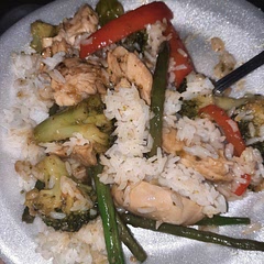 Used a 3 ingredient teriyaki sauce but jazzed up. Preprepped.
