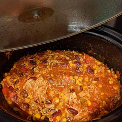 Very solid chili recipe. Has a nice mild spice to it and pairs well with tortilla chips