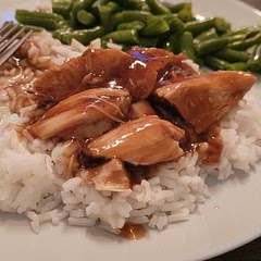 Paired with steamed green beans and white rice.