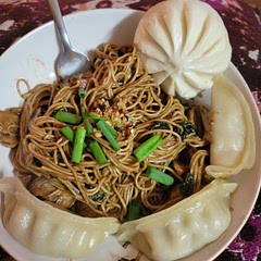 Made it vegetarian, and skipped the broth for the most part. Very very good.