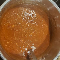 Only add 4 cans of chili beans.  Add chopped jalepeno pepper with onion and bell pepper.  Don't add crushed red pepper seeds or cayenne pepper.