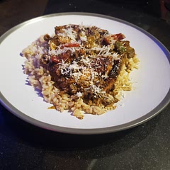 I put this guy on brown rice but still super delicious