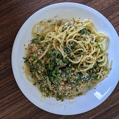 Really good.  Just a note: I was confused on the step where you add the spinach and the peas. It made it sound like I was to add it to the water with the pasta. I just added it to a separate pan and everything turned out fine.