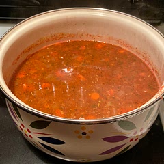 I skipped a few of steps, because i was working with what was in my pantry. I used 2 jars of already seasoned chunky tomato pasta sauce. It was really good. Though.