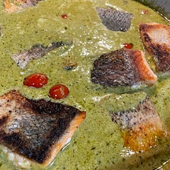 So quick , easy and tasty! I used a store bought refrigerated pesto (from Costco), adding a splash of lemon to it. It also allowed me to get rid of a bunch of cherry tomatoes that were past their “good for salad” prime 😊
Don’t skip on walnuts (I think, pine nuts or chopped almonds will work to)- it adds a nice crunch.