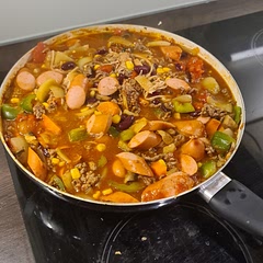 In the pot cooking
