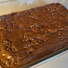 I added chocolate chips to the top
