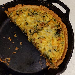 Made mine with spinach, caramelized onions, garlic, cheddar and mozzarella - just what I had on hand - and it turned out great! Though I used heavy cream as directed, I did switch out the whole milk for oat milk and that worked fine too :)