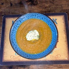 I made the curried version & added some crème fraiche as had some leftover. Will definitely make this again.