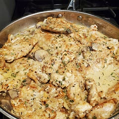 Came out a little lighter than I wanted but that's probably because the chicken didn't become dark brown when cooking.