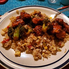 Super delicious! I ended up using Sweet Baby Rays instead of the ketchup and brown sugar, and used 1/2 tbl of red hot sauce (didn't have sweet chili sauce). I added broccoli, and at the end, I needed to add some corn starch to thicken it up, but that's probably because i dumped the oil after frying the chicken to do some fried rice.