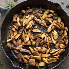 While this isn’t exactly like typical shawarma on a spit, it’s a really really good emulation of the flavor in an at-home setting.

It’s the best at home shawarma recipe I’ve found without needing any special tools .