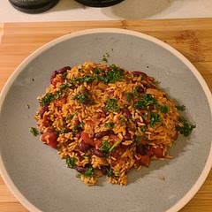 This was good. I skipped the green olives. I also liked the parsley oil topping.