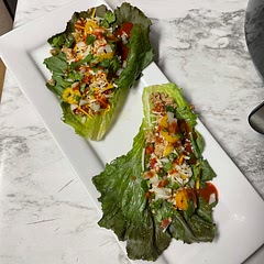 I kicked it up and air fried my seasoned lettuce I’m different but I know what I like!