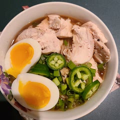 I used an extra packet of Ramen, 6 cups of broth, and added a little extra of everything else so I could have leftovers. Delicious!