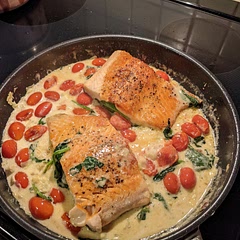 Good, very heavy sauce. Paired with orzo and was a filling meal. Easy to make
