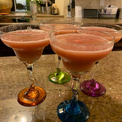 Delish - we used mostly strawberries with a few other mixes of frozen fruits!