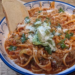 The best ! I didn't use meat and I added tomato puree. Also garnished with avacado and parsley.