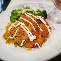 Made this side to go with some sole I pan seared. I didn't have coriander spice, which was fine by me as I'm not a fan of it.