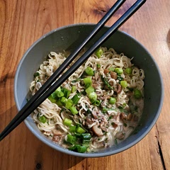 We also used "better than bouillon", some lime and chili garlic, as other reviewers suggested. It was easy and tasty!