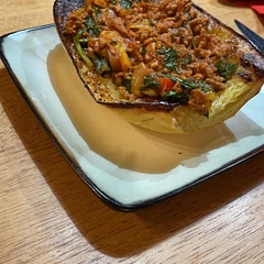Very yummy! I added spinach to the ground turkey. Only thing I will do next time is season the squash a little more.