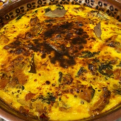 Lovely. I added onions when baking the butternut and added spinach. Will omit the sultanas next time. Also one easily half the eggs/yogurt.