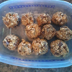 Delicious! Used peanutbutter instead of almond, and chia seeds instead of hemp. Didn't make twenty, but still worth it, and so delicious. Super easy, too. Super sweet, lol.