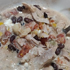 This was a crowd pleaser! Added seasoning for everything. Ate with chips or crackers topped with sour cream.