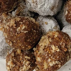 Substituted Graham Cracker Crumbs for vanilla wafers. It was great very tasty. Could not for the life of me get the fine pecans to stick to it afterwards so recommend rolling in icing sugar.