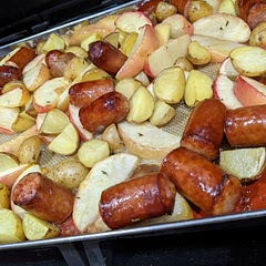 Not my first time making this. I love the recipe. The only change I make is I use cheddar brats for the sausage.