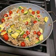 I liked the dish and will try it again. I just thought it needed more flavor. It’s a really healthy dish and I loved the flavor of the tomato’s. I’d probably spice it up in my own way next time. Maybe I needed more pesto.