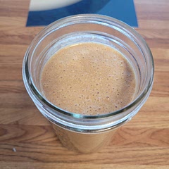 Yummy and not overly sweet. Good, creamy texture and does the trick if you're not a huge coffee drinker. I added some yoghurt for extra creaminess. Will try dates next time :)