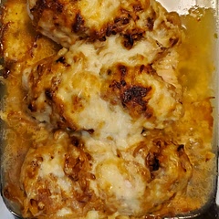 I really liked this. Would add some more seasoning and maybe sear the chicken. I love caramelized onions.