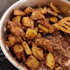 The pics half of it.
Took a lot longer then I thought, right over an hour. The seasoning people said was bland. I always yeet the ingredients in based on preference so it was perfect for us.