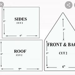 Used this template instead as we preferred a smaller house. (We made 4!)