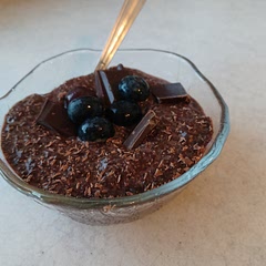 Added some chocolate and blueberries for sweetness